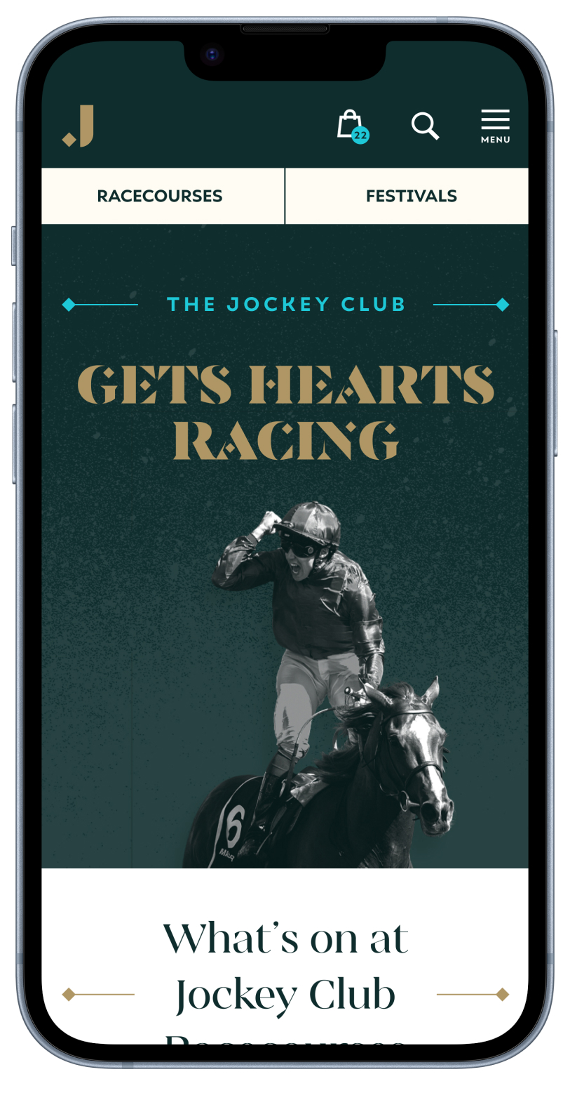 The Jockey Club Homepage Mobile